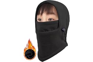 Vanolu Kids Balaclava Fleece Ski Mask, Windproof Winter Face Mask, Cold Weather Gear for Boys Girls, Outdoor Sports