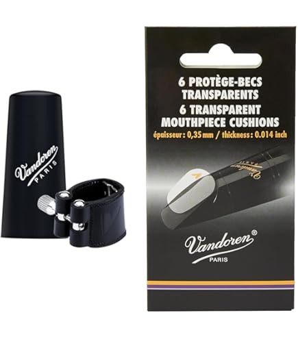 Amazon.com: Vandoren LC22P Leather Ligature and Plastic Cap for Eb