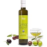 Olizzi Classic Organic Olive Oil Extra Virgin Cold Pressed, New Harvest, Hand Picked, USDA Organic, Kosher, Smooth and Fruity EVOO, Cooking Oil, Sauteing, Stir-Frying, Salad Dressing (1, 16.9 FL OZ)