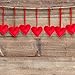 Partyprops Red Felt Heart Ornaments | Valentines Heart Ornaments | Felt Heart Decorations | Valentine's Day Decor | Wedding Favors | Set of 12