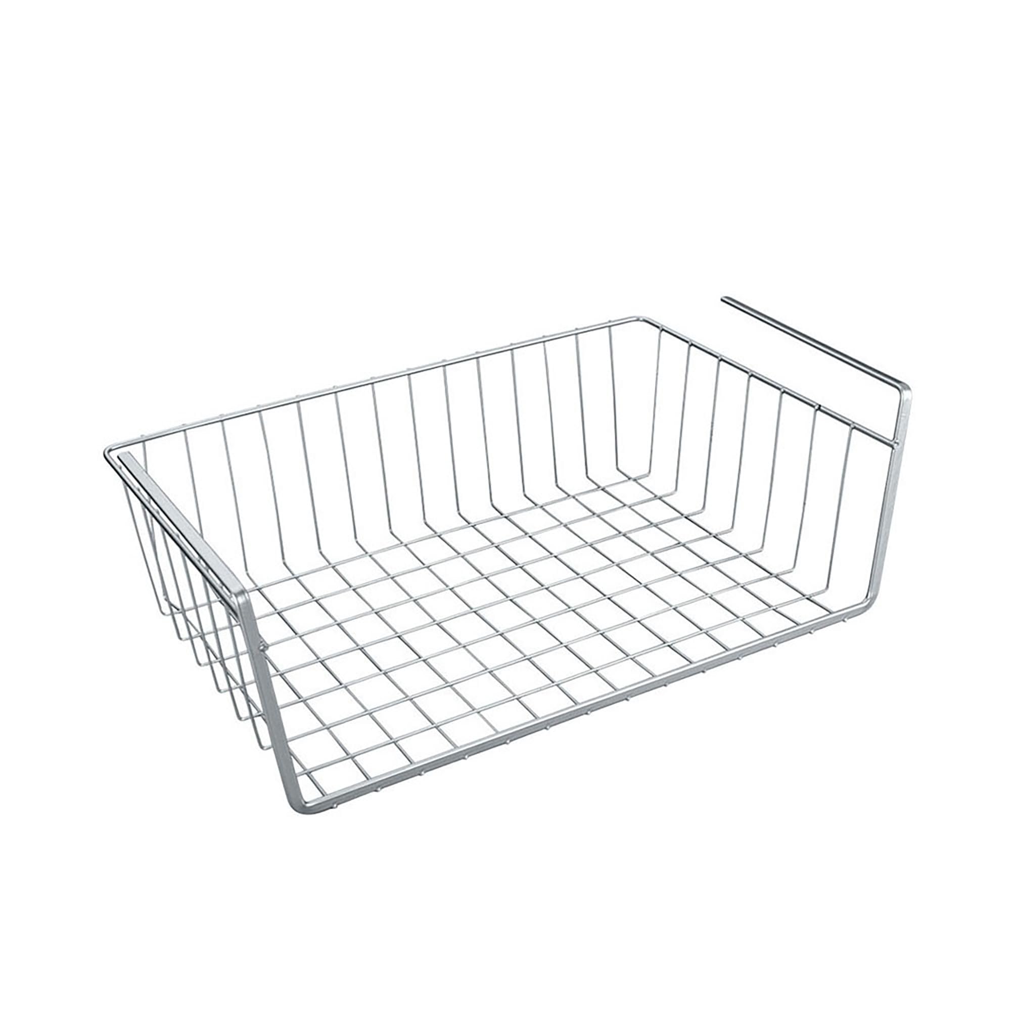 WENKO "Kanguro" Wardrobe Basket, Silver