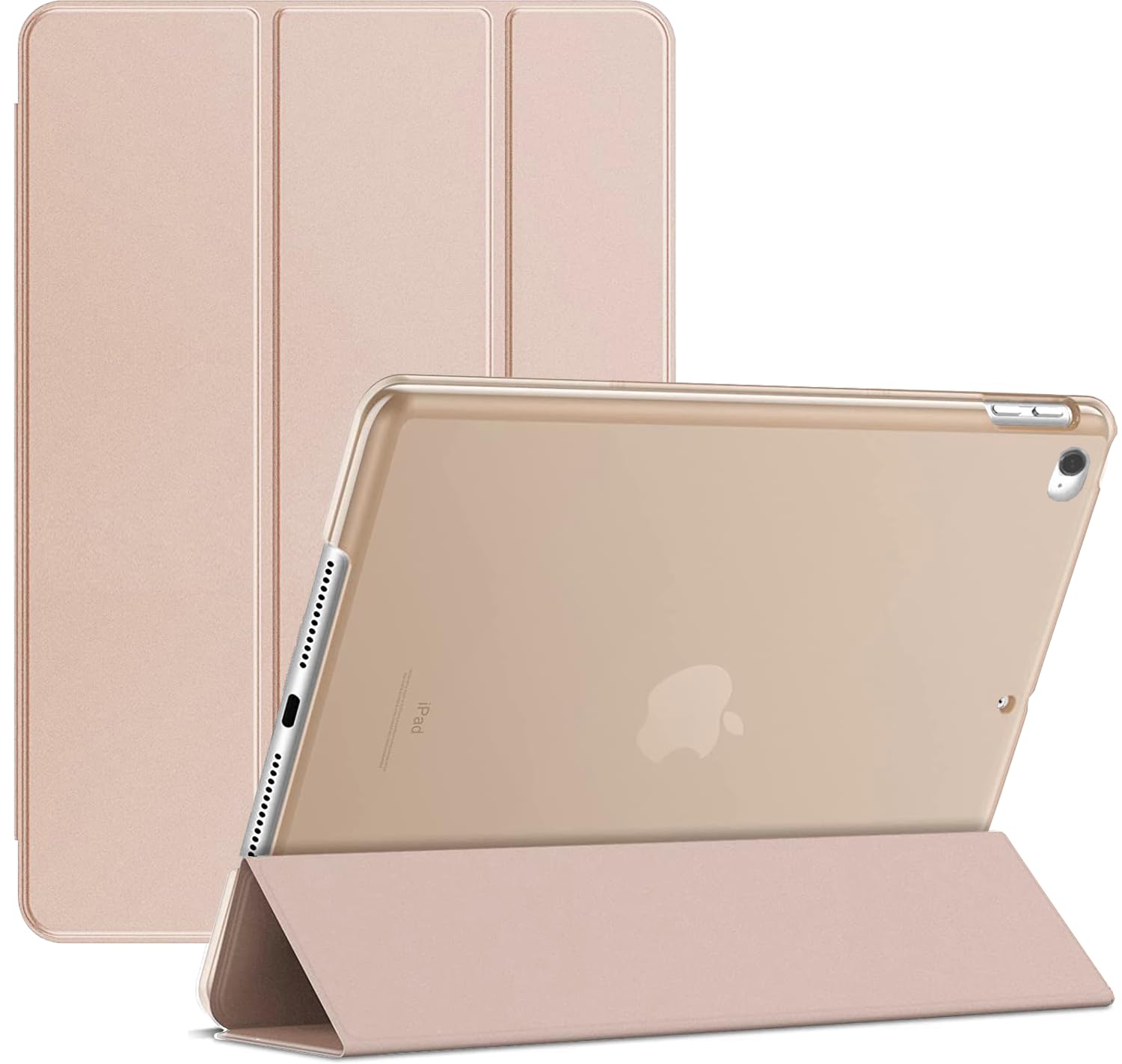 For Apple iPad Mini 4th/5th Gen A1538 A1550 A2126 A2124 Smart case Magnetic Stand cover with Wake/Sleep (Gold)