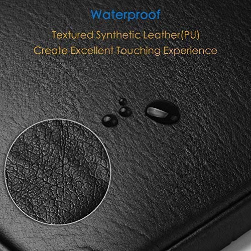 CCPK 13 inch Laptop Sleeve 13" Cover Case Bag Compatible for Apple New MacBook Air 2018 Mac Pro 2018 2017 2016 13.3-inch with Touch Bar Dell Latitude 7390 Hp Envy x360 Waterproof PU Leather Black