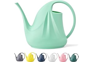 NOBONDO Watering Can for Indoor Plants, Outdoor Flowers, and Hanging Baskets – Long Spout for Precision Watering, Minimalist Nordic Style, Ideal for Houseplants and Bonsai (1/3-Gallon, Mint Green)