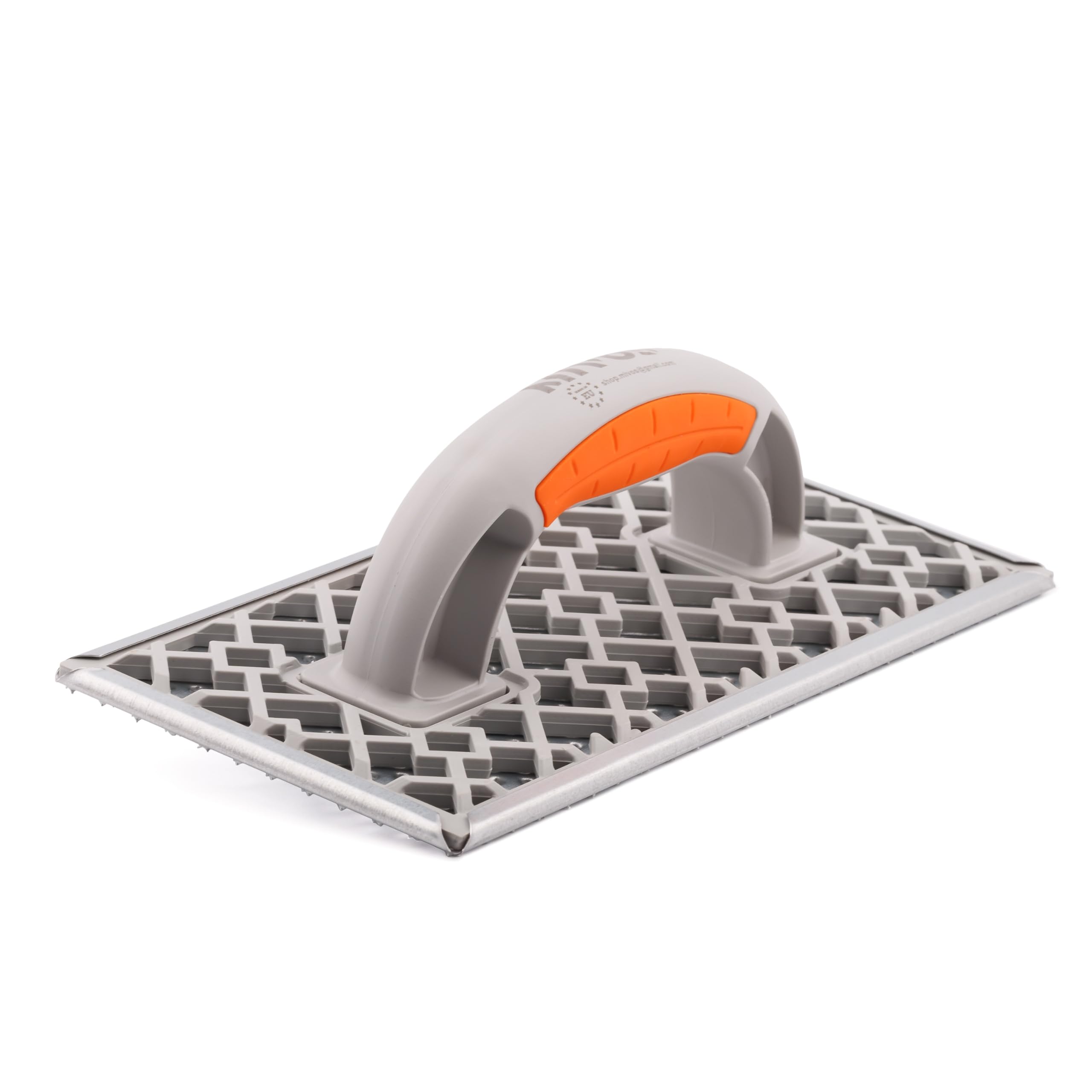 MIVOS Sanding Board - Rasp Board for Levelling Styrofoam Board Joints - Grating Board with Galvanised Sheet Steel Rasp Coating - 270 x 130 mm - Leveling Board - Grinder, IN-3707