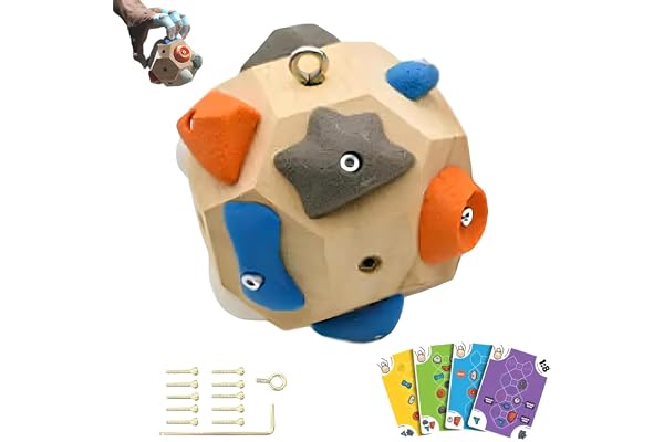 Handcrafted Boulder Block - Build Strength and Precision,2025New 3D Rock Climbing Training Ball,Rock Climbing Ball Challenge