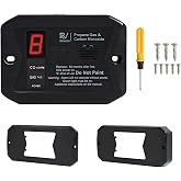 RV Carbon Monoxide and Propane Detectors, Camper CO/LP Gas Alarm, 12V DC 3 Brackets Compatible with All Other Brands with Dig