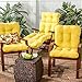 Greendale Home Fashions Outdoor Seat/Back Chair Cushion (set of 2), Sunbeam