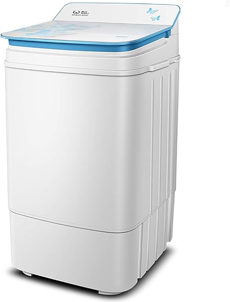 Amazon Co Jp 大容量 大型家電 ミニポータブルミニ洗濯機 子供服乾燥機 乾燥機 寮 家庭用 小さな母親と赤ちゃんの脱水洗濯機 色 White Violet ホーム キッチン