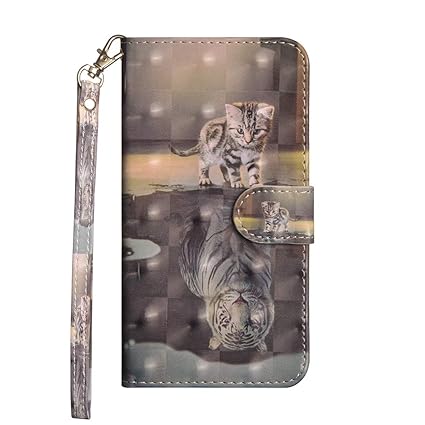 Jieheng Hülle für Huawei P9 Lite mini Handy Hülle, Premium 3D Bunte Muster PU Leder Handy Schutzhülle Tasche Wallet Tasche Flip Etui Schale Mit Kartenfach Magnetverschluss Standfunktion