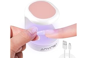 ANYINS Mini UV Light for Gel Nails, UV Light for Nails Nail Lamp Portable UV Nail Lamp 16W UV Lamp Professional UV Lamp for Gel Nails Innovative Nail Dryer for Nail Art