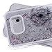 Urberry Galaxy S6 Case, Running Glitter Cover, Floating Liquid Luxury Bling Glitter Sparkle Hard Case for Samsung Galaxy S6 with a Screen Protector (Silver)