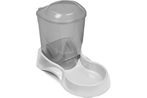 Van Ness Pets Small Gravity Auto Feeder for Cats/Dogs, 3 Pound Capacity GRAY