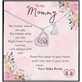 Mommy to Be Gift, Mom to Be - Sterling Silver Baby Feet Necklace, Pregnancy Gifts, to My Mommy from Baby Bump Necklace, Expecting Mom Gifts