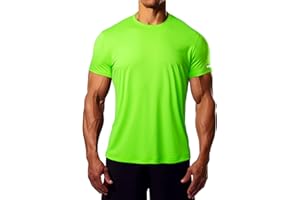 YumiDay Mens Workout Shirts Fitted, Quick Dry Gym TShirts Running Athletic Top Moisture Wicking Tee