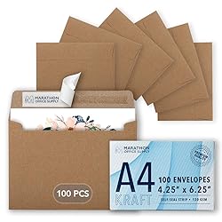 MOS A4 Invitation Envelopes – 4-1/4" x