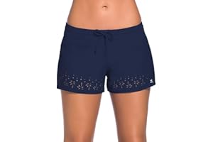 ChinFun Women's Board Shorts Swimswear Bottoms Tankini Swim Bathing Briefs Swimsuit Boardshorts Beach Trunks with Liner