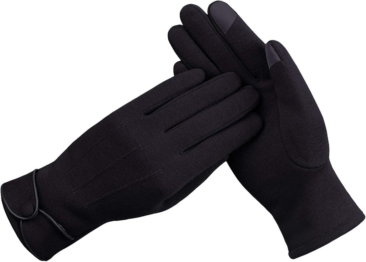 Womens Winter Gloves Touchscreen Warm Gloves Windproof Gloves for Women Girls with Lining Glove, Black at  Women’s Clothing store