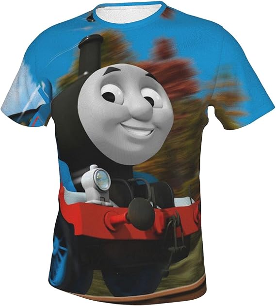 Amazon Co Jp きかんしゃトーマス 1 売れ行きがよい メンズ Tシャツ 創意デザイン 原宿系 おしゃれ 男女兼用トップス 3d個性的tシャツ メンズ 夏服 おもしろtシャツトップス 吸汗速乾 服 ファッション小物