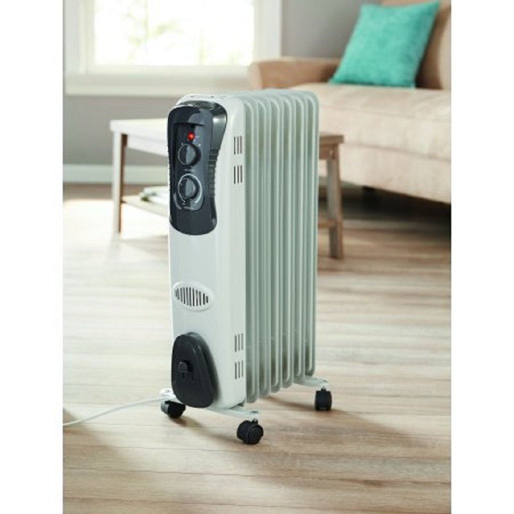 Mainstays, Oil Filled, Electric Radiant Space Heater, White #HO-0270W Radiator review