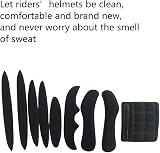 RongLeDAI 2 Set Helmet Padding Kit Universal Foam Pads Black view 2