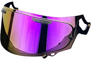 STABLENEINO Regent-X Replacement Helmet Visor Compatible with RX7X VAS-V MAX Quantum-X Corsair-X UV Protection Anti-Scratch Wearproof Shield Universal Face Shield Accessories(Deep Purple)