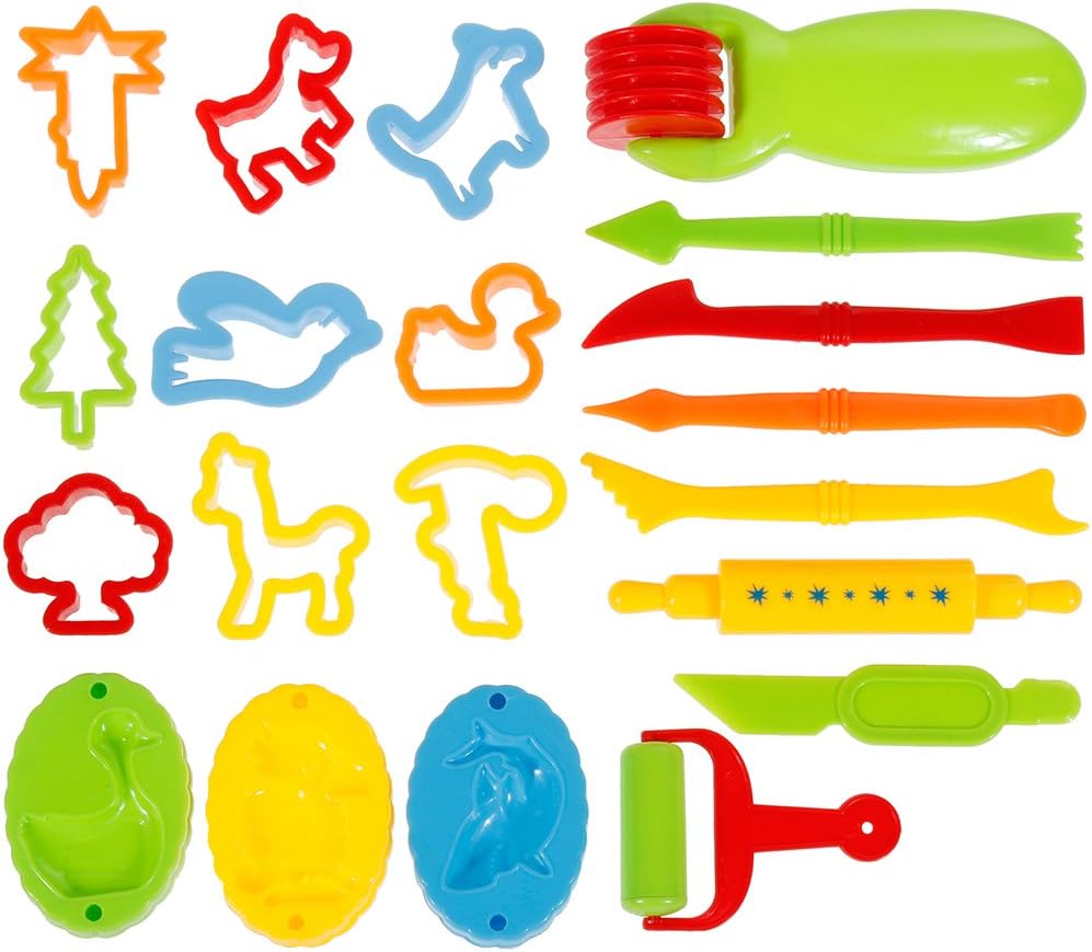 Faburo 23pcs Piezas Kit de Herramientas de Plastilina Inteligentes