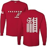 Freedom God Family Patriotism Shirt – Red White and Blue Front and Back Men's T-Shirt