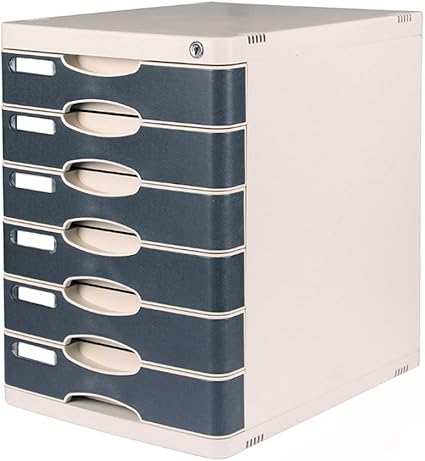 Locked Tabletop Plastic Drawer Type Office Storage Box Storage File Cabinet Flat File Cabinets Size 288 378 400mm Amazon Co Uk Office Products
