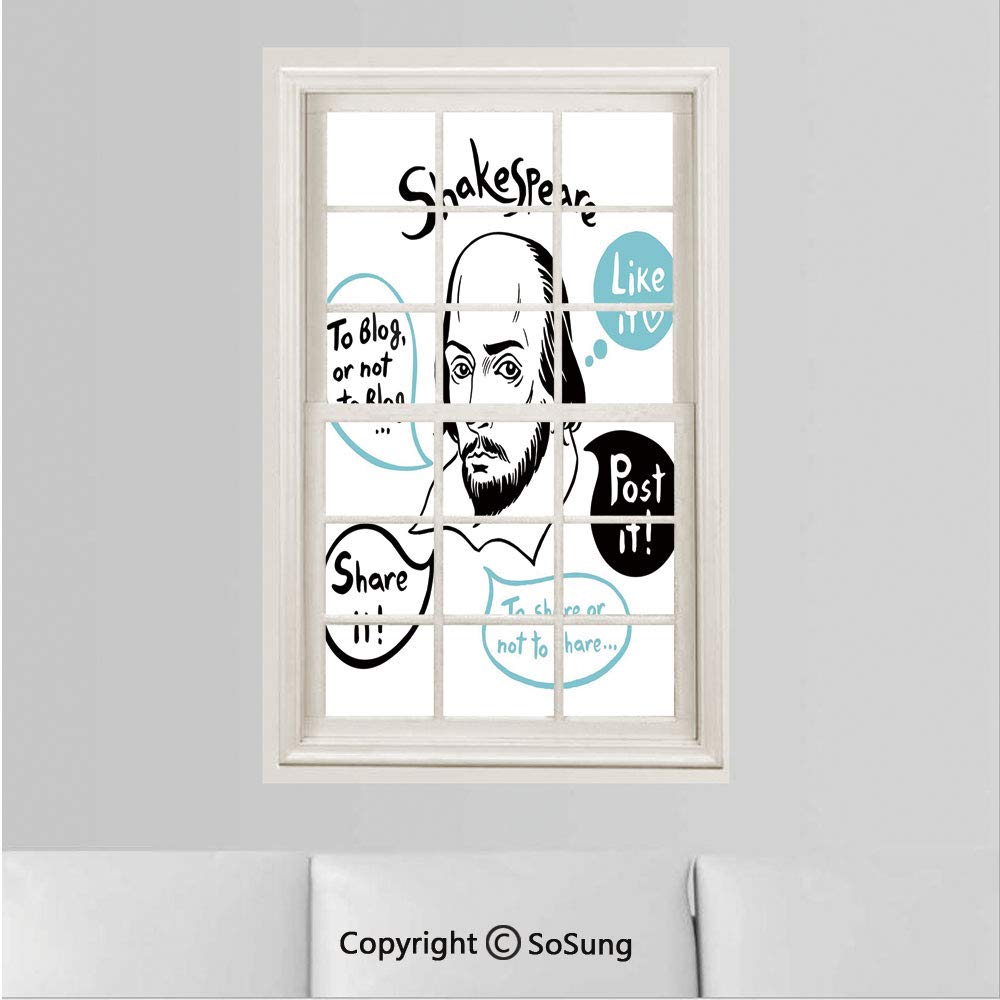 Amazon Com Funny Removable Wall Sticker Wall Mural Shakespeare