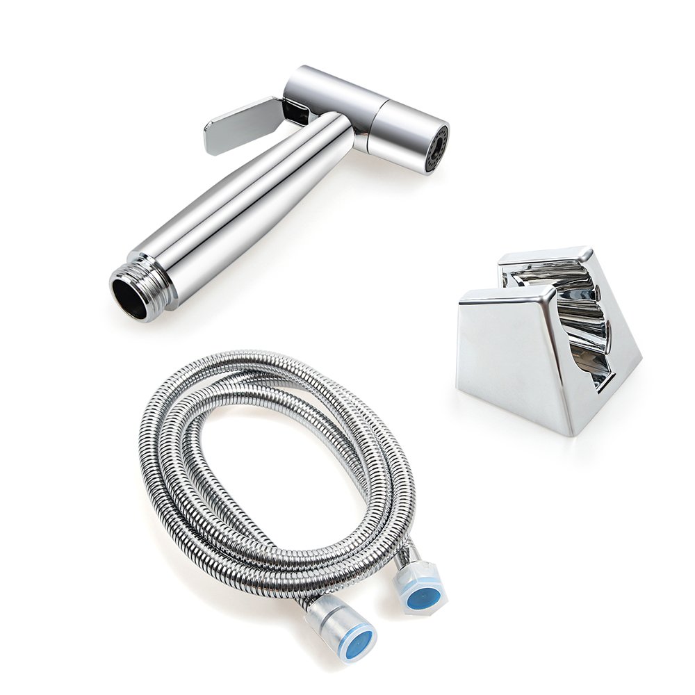 Dreamsbaku Bathroom Bidet Sprayer Spray Toilet Stainless Steel Polish faucet Handheld with Hose and Bracket Holder