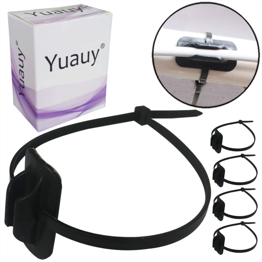 Yuauy 4 Sets Zip Ties to Frame MTB Bike Cable Guide Brake Cable Shift Cable Derailleur Cable Base Guide Clip Fitting Line Tube Housing Durable