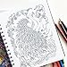 Coloring JournalBook (8.5 x 7 inches) - Side-Bound Notebook - Note taking with a Coloring book twist