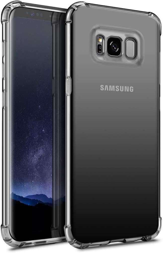 Aitour Samsung Galaxy s8 Plus Cases Clear, Slim Fit Premium Hybrid Shock Absorbing & Scratch Resistant Soft Silicone TPU-Crystal Clear Protection Case for Samsung Galaxy s8 Plus