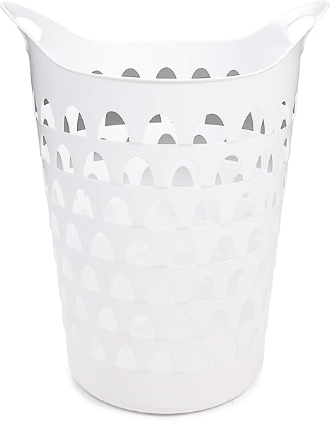 Ondis24 Wäschekorb weiß, Wäschesammler Flexi, Aufbewahrungskorb Bad