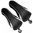 2pcs Golf Hybrid Headcover Set Hybrid Head Covers, Black Golf Club Covers for Hybrids, Meshy Rescue Covers with Rotatable ID Tag #2 3 4 5 6 Ut