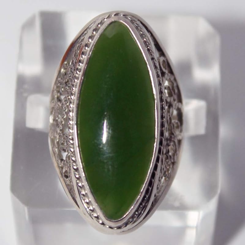 Grüner Jade Ring, Nephrit Ring Amazon.de Handmade