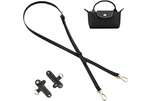 ZOOEASS Leather Purse Strap Replacement Bag Straps for Longchamp Handbags Women Leather Crossbody Shoulder Strap Adjustable（0