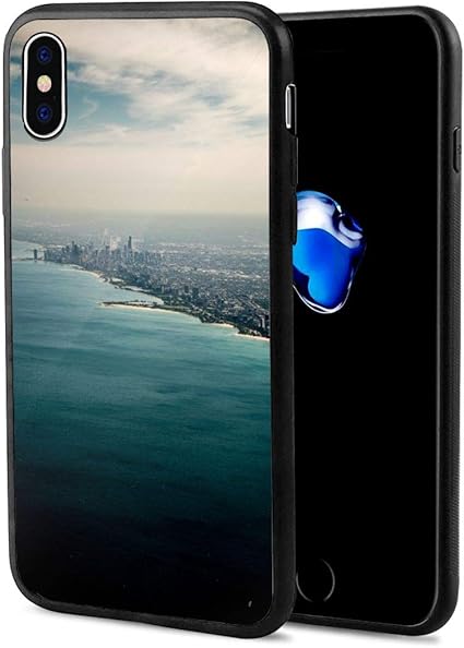 Amazon 海の近くの街並みiphone X ケース スマホ アイフォンケース ストラップ おしゃれ Imd高品質tpu かわいい かっこいい フィギュア ソフト 耐衝撃 レンズ保護 脱着簡単 指紋防止 スリム 軽量 傷防止 ケース カバー 通販