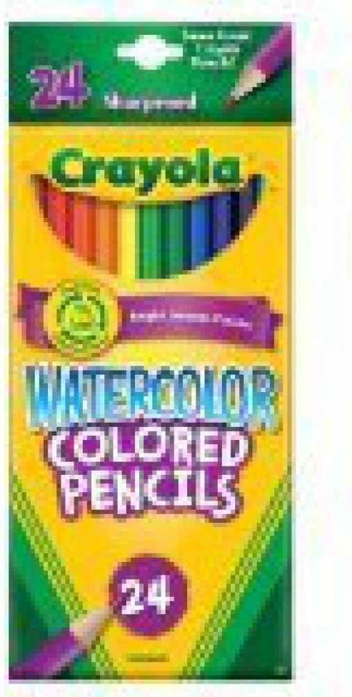 Crayola 24ct Watercolor Colored Pencils: Toys & Games