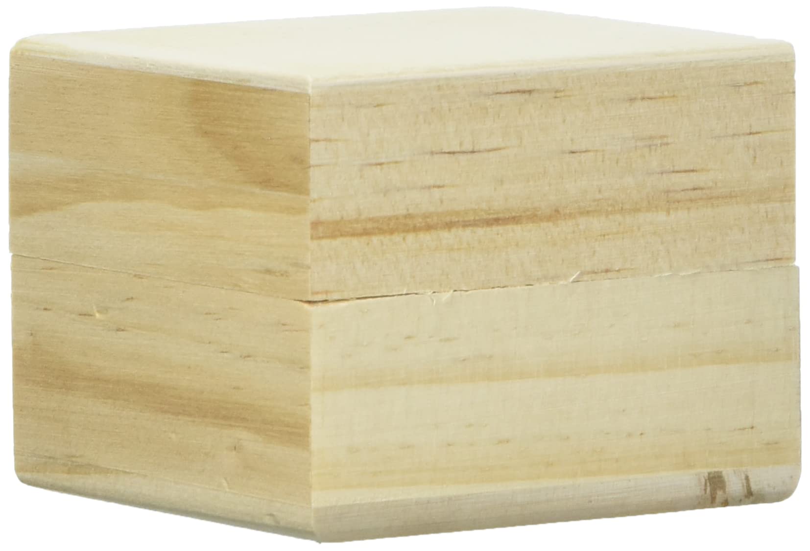 GLOREX 6 1682 600 Wooden Box, Natural, 6 x 6 x 5 cm