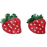 Nudaoz Mini Strawberry Hair Clips 2 - Pack, Acetate Fiber Small Hair Claws for Women & Girls