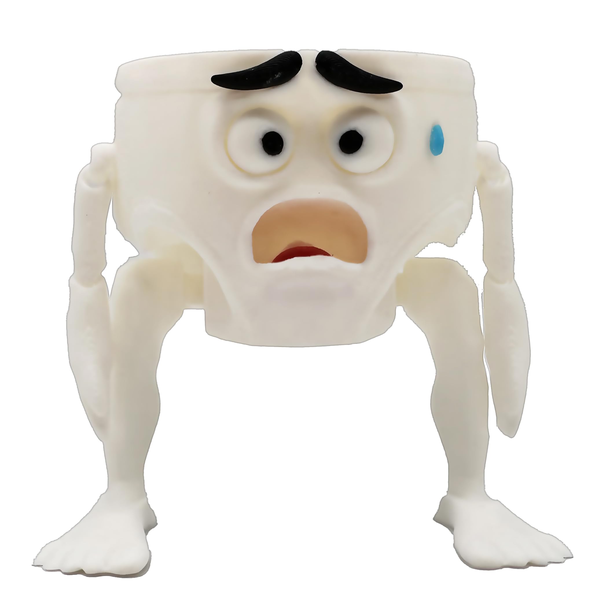 Genérico Calzoncini Kakadini – Articulated Figure XL 10x10 cm - Briefs with Human Limbs - Brainrot Italian Memes- Brain Rot Italian Memes Collection - Tung Tung Tung Sahur - Brainrot