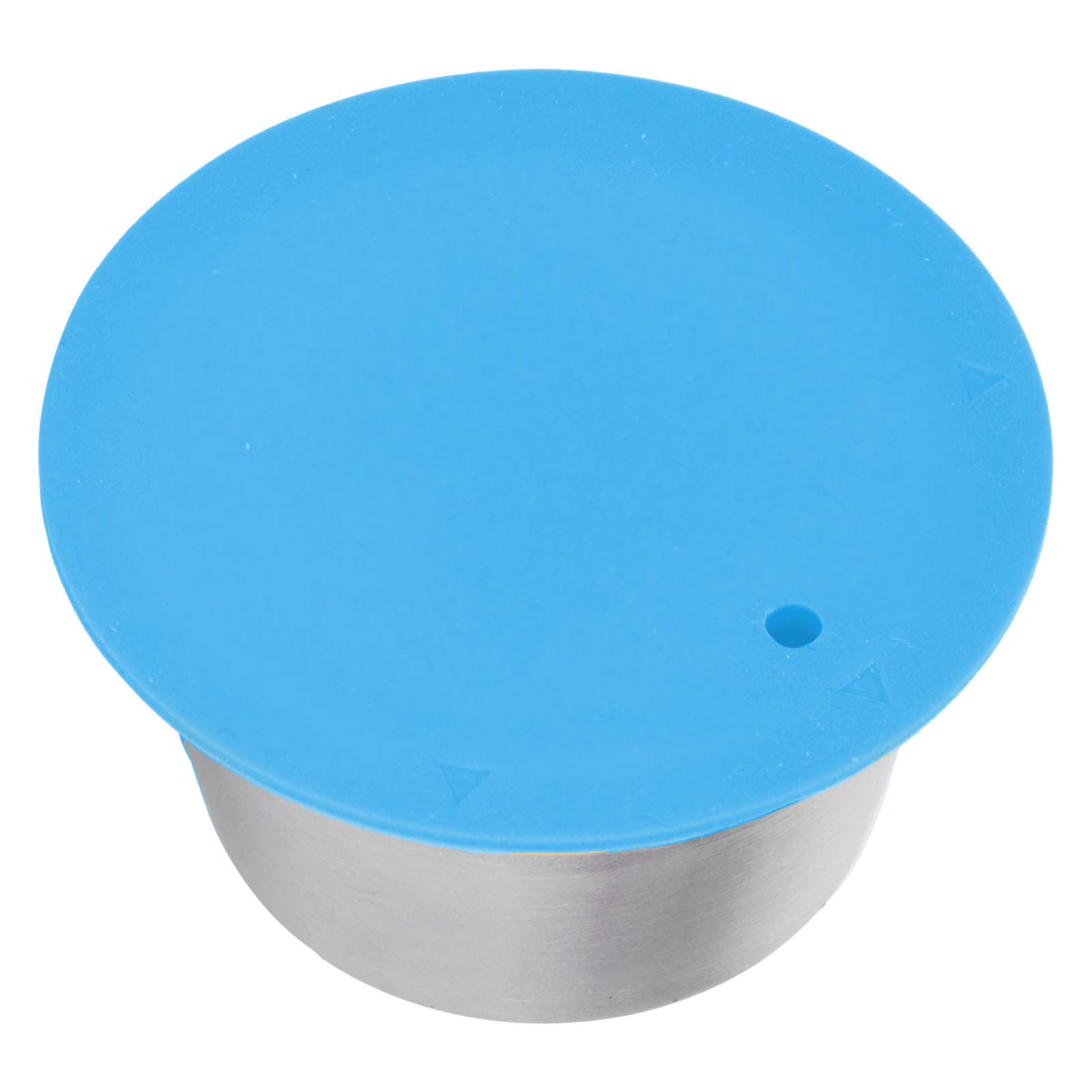 Stainless Steel Coffee Capsule, Reusable Refillable Filter Cup Compatible for Dolce Gusto Coffee Cafe Maker 40ML (Blue)