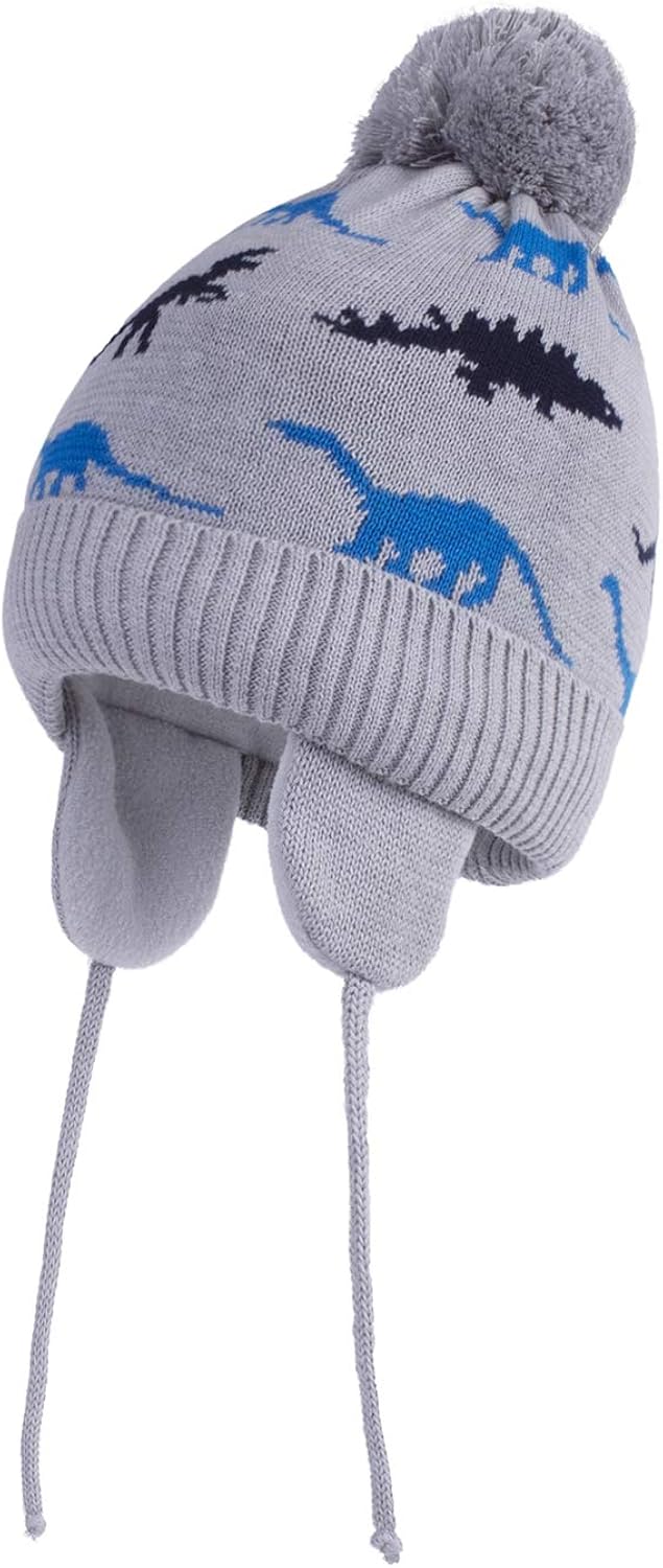 baby winter hat with chin strap