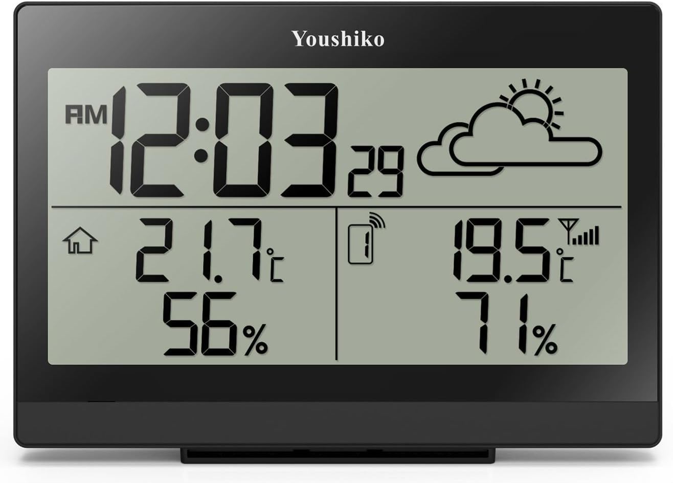 Youshiko Wireless Weather Station ( Premium Quality / Clear Display