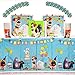 The Secret Life Of Pets 2 Birthday Party Supplies Pack for 16 Guests | Paper Cups, Paper Dinner Plates, Paper Lunch Napkins, Stickers, and Plastic Table Cover | Kids Party Supplies