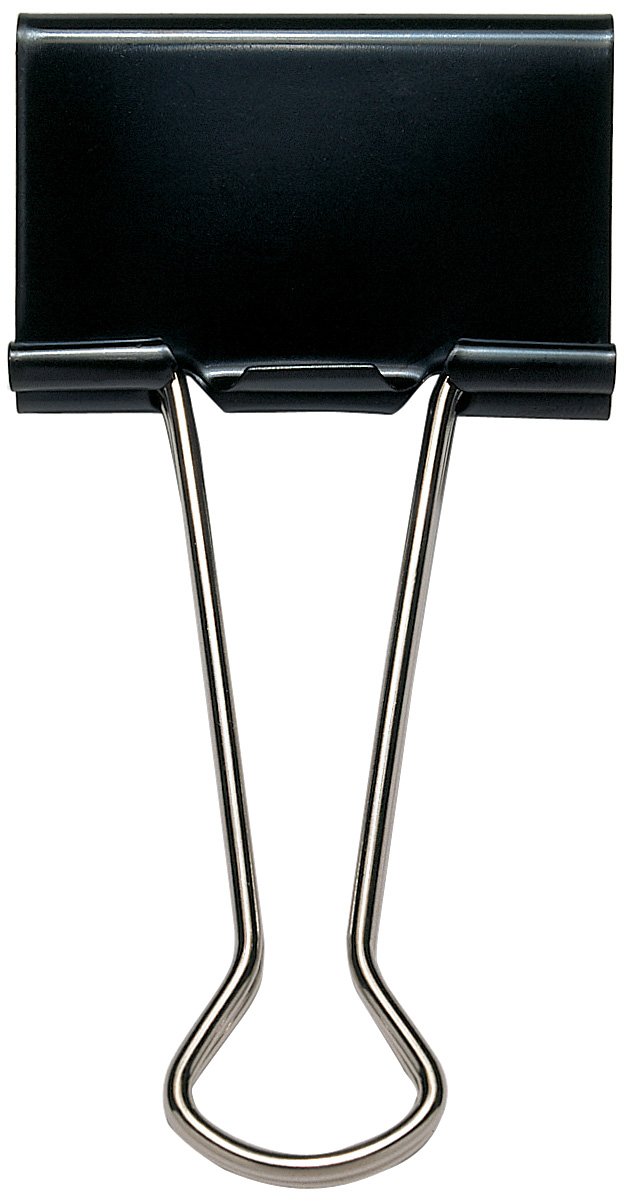 Rapesco 19mm Foldback Clip - Black (Pack of 10, 10 Pieces each)