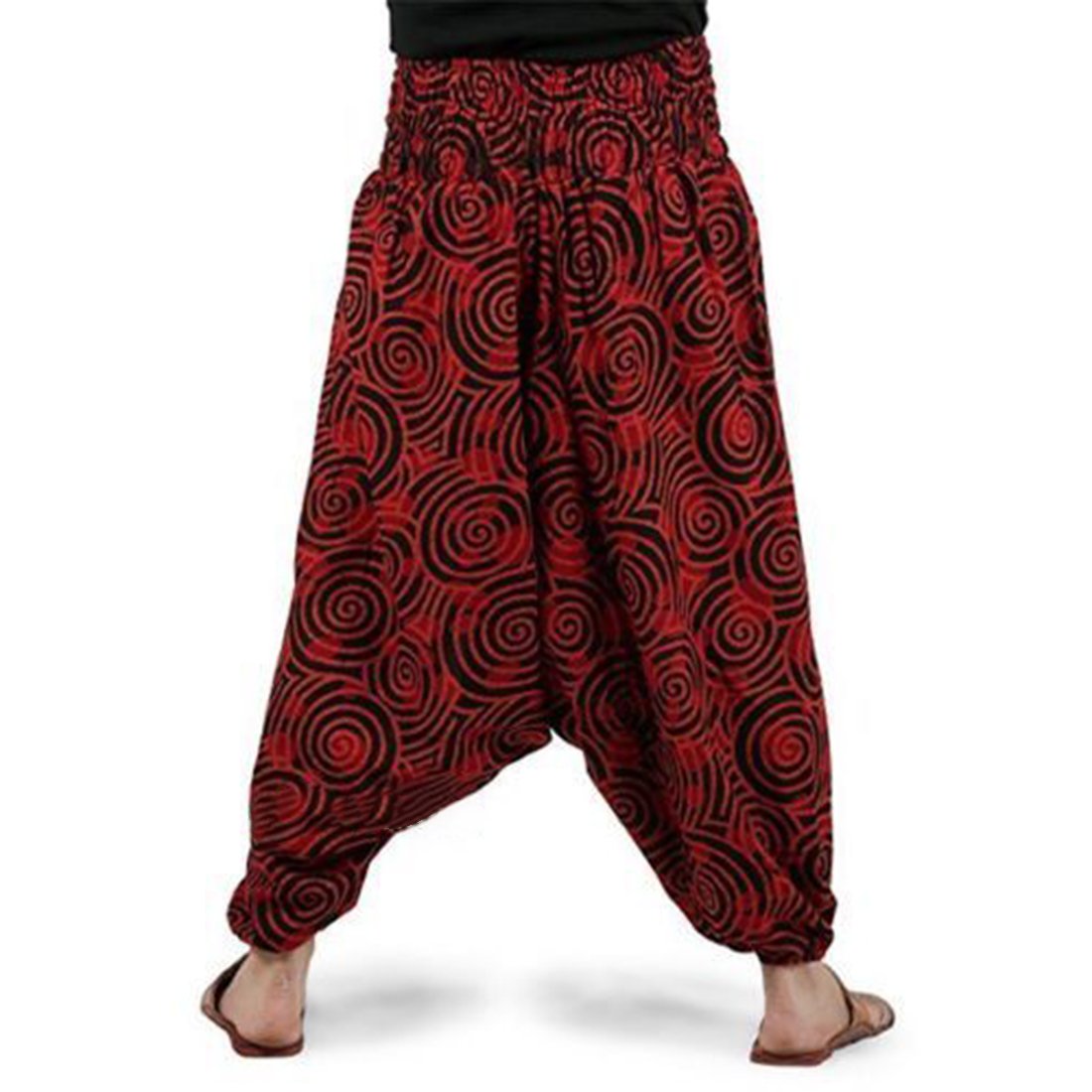 jwf unisex cotton yoga trousers red_free size