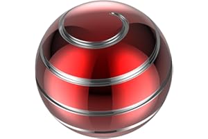 Apqdw Kinetic Desk Toys, 1.54'' Kinetic Spinning Desk Toys for Kids Adults, Fidget Toys for Party Favors, Christmas Stocking Stuffers, Easter Basket (39MM, Red-A)